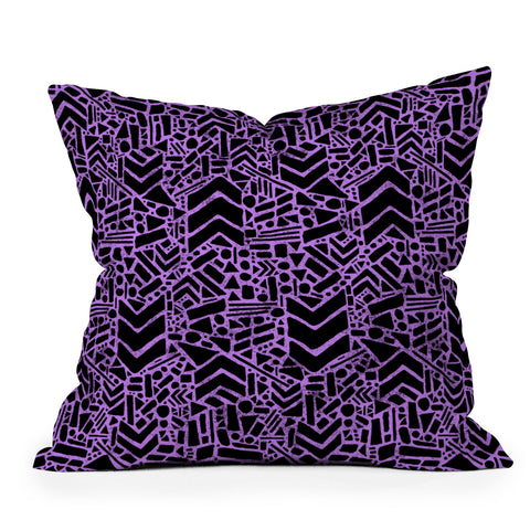 Nick Nelson Microcosm Orchid Outdoor Throw Pillow