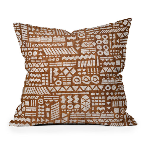 Nick Nelson Northwoods Pattern Outdoor Throw Pillow