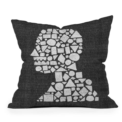 Nick Nelson Untitled Silhouette Reverse Outdoor Throw Pillow