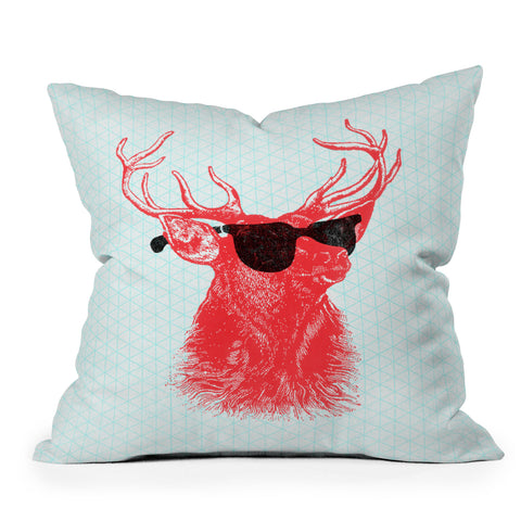 Nick Nelson Young Buck Outdoor Throw Pillow