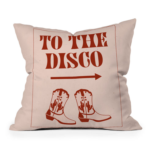 NicNiccrineDesigns To the Disco I Throw Pillow