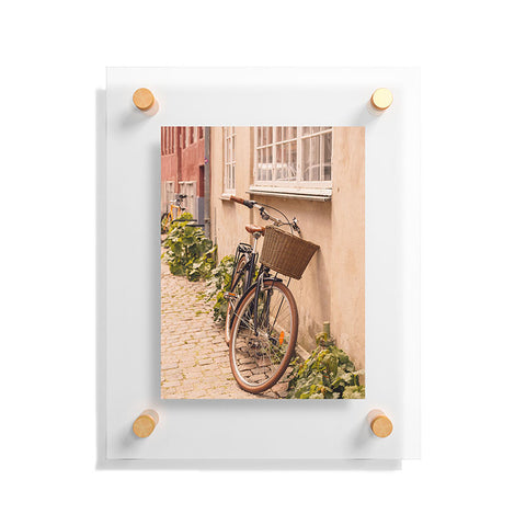 Ninasclicks A bicycle in a Copenhagen street Floating Acrylic Print