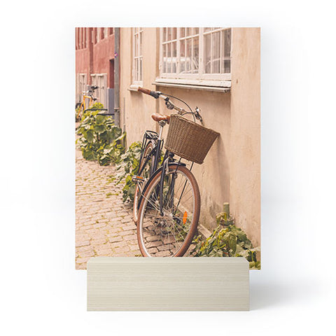 Ninasclicks A bicycle in a Copenhagen street Mini Art Print