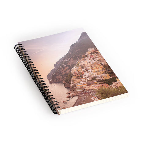 Ninasclicks Positano at sunset Amalfi Coast Spiral Notebook