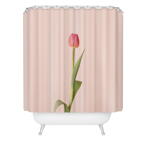 Ninasclicks The pink tulip Floral Shower Curtain