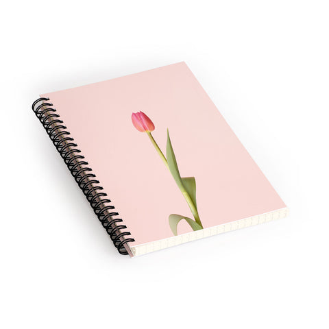 Ninasclicks The pink tulip Floral Spiral Notebook