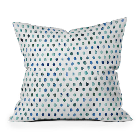 Ninola Design Color palette blue Outdoor Throw Pillow