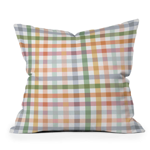 Ninola Design Countryside Gingham Picnic Outdoor Throw Pillow