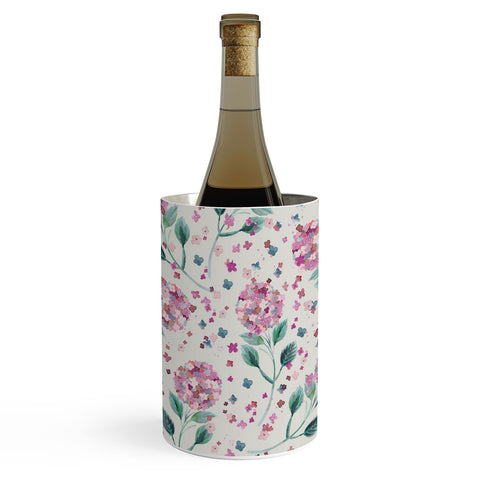 Ninola Design Fest Perennial Hydrangea Pink Wine Chiller