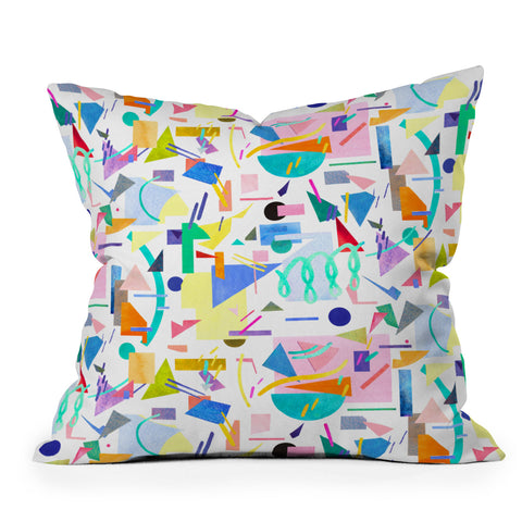 Ninola Design Geometric pop Outdoor Throw Pillow