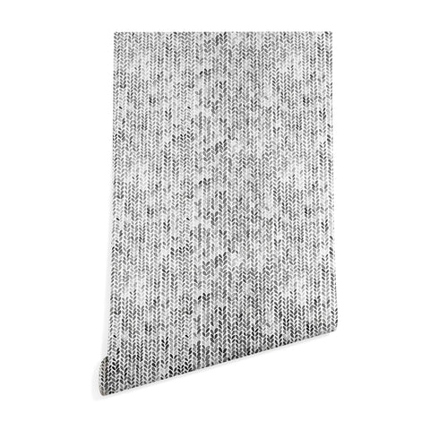 Ninola Design Knitting Texture Wool Winter Gray Wallpaper