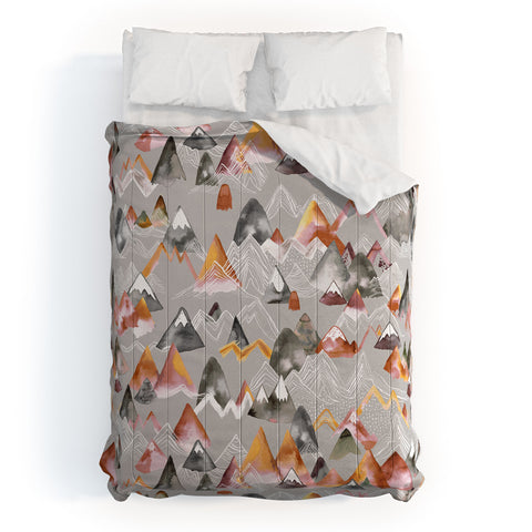 Ninola Design Magical Fall Mountains Beige Comforter