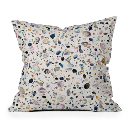 Ninola Design Mineral terrazzo Outdoor Throw Pillow