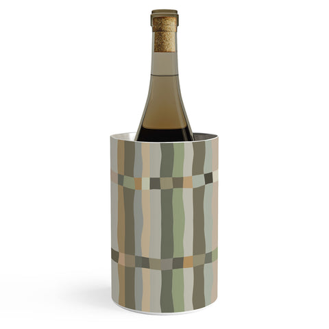 Ninola Design Modern Stripes Green Bog Wine Chiller