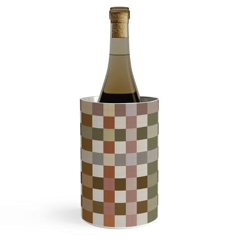 Ninola Design Multicolored Checker Natural Wine Chiller