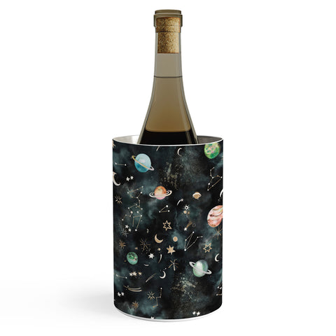 Ninola Design Mystical Galaxy Black Wine Chiller