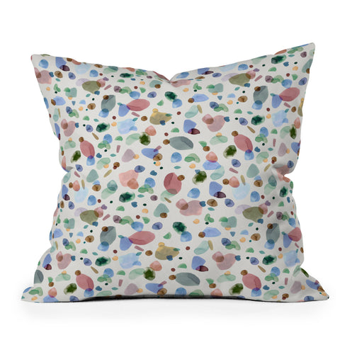 Ninola Design Organic bold shapes Outdoor Throw Pillow