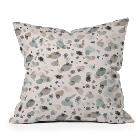 Ninola Design Playful organic shapes Natural Outdoor Throw Pillow