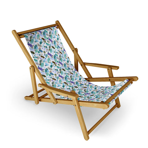 Ninola Design Retro Fusion Geometry Blue Sling Chair
