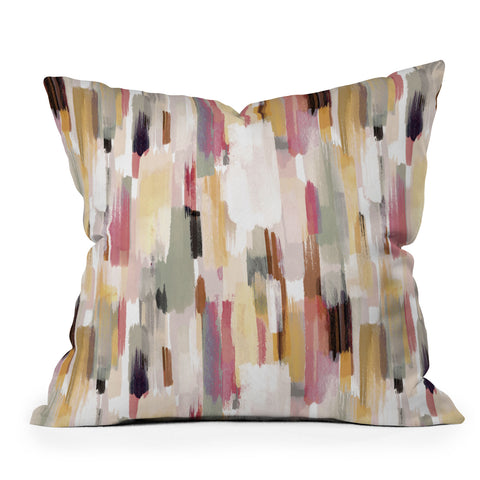Ninola Design Rustic texture Warm Outdoor Throw Pillow