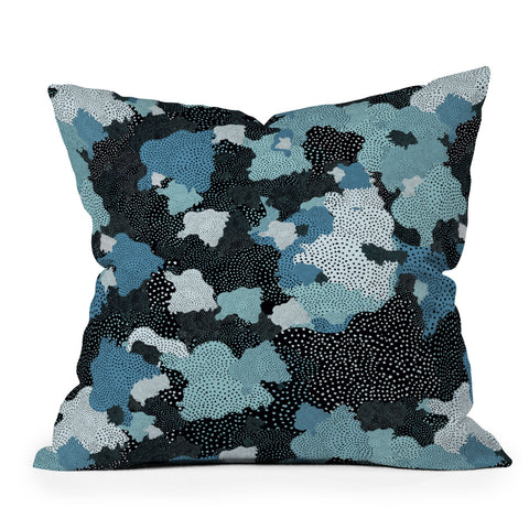 Ninola Design Sea foam Blue Outdoor Throw Pillow