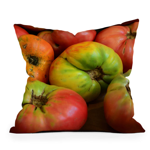 Olivia St Claire Heirloom Tomatoes Outdoor Throw Pillow