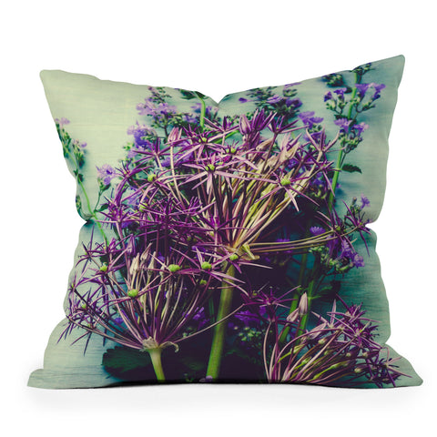 Olivia St Claire Spring Bouquet Outdoor Throw Pillow