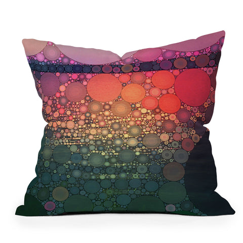 Olivia St Claire Sunrise Over the Sea Outdoor Throw Pillow