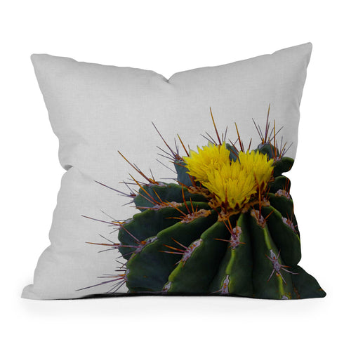 Orara Studio Flower Cactus Outdoor Throw Pillow