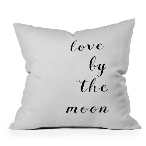 Orara Studio Love By The Moon Outdoor Throw Pillow