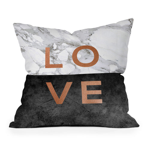 Orara Studio Love Quote Outdoor Throw Pillow