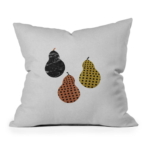 Orara Studio Scandi Pears Outdoor Throw Pillow