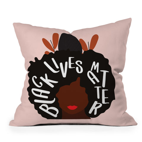 Oris Eddu Black Lives Matter Outdoor Throw Pillow