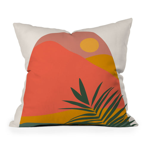 Oris Eddu Tropical Landscape Outdoor Throw Pillow
