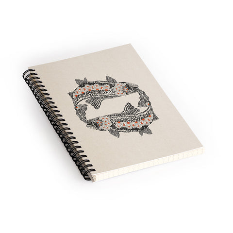 Parrott Paints Fish I Spiral Notebook
