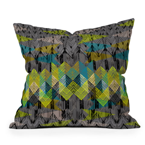 Pattern State Arrow Night Outdoor Throw Pillow