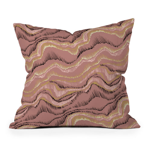 Pattern State Marble Sketch Sedona Outdoor Throw Pillow