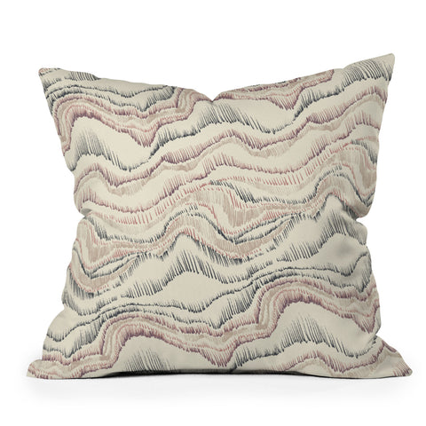 Pattern State Marble Sketch Outdoor Throw Pillow