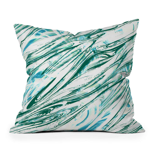 Pattern State Marble Wave Outdoor Throw Pillow