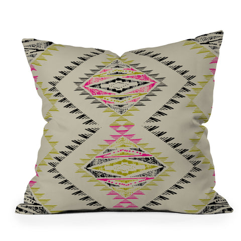Pattern State Marker South Outdoor Throw Pillow