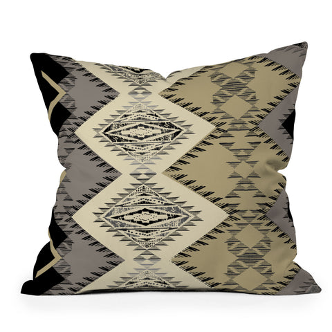Pattern State Marker Southwest Night Outdoor Throw Pillow