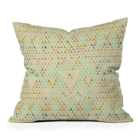 Pattern State Triangle Lake Outdoor Throw Pillow