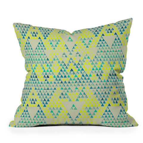 Pattern State Triangle Marine Outdoor Throw Pillow