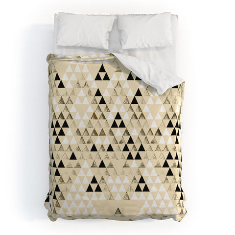 Pattern State Triangle Standard Duvet Cover