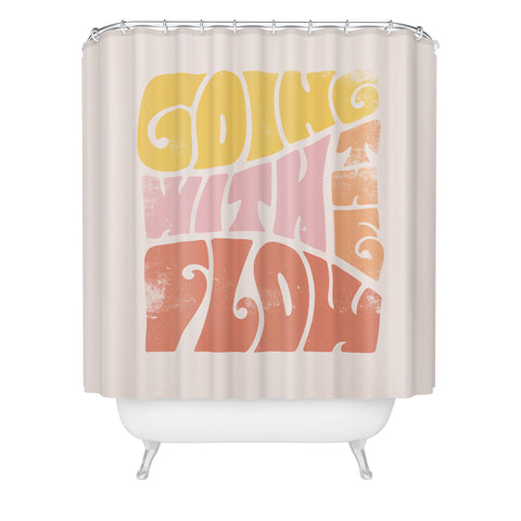 Phirst Going with the flow Vintage Shower Curtain
