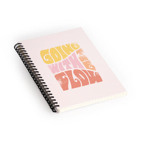 Phirst Going with the flow Vintage Spiral Notebook