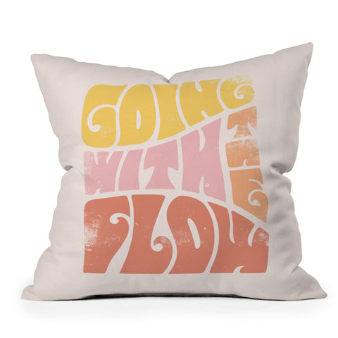 Phirst Going with the flow Vintage Outdoor Throw Pillow