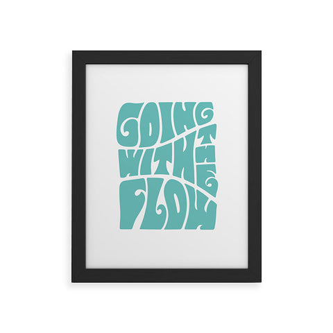 Phirst Going with the flow Framed Art Print