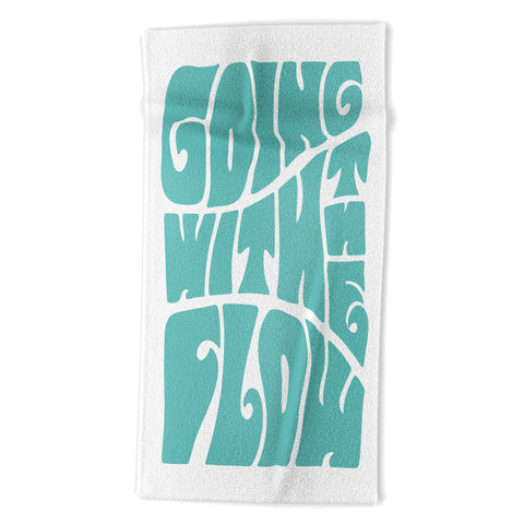Phirst Going with the flow Beach Towel