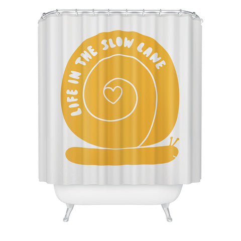 Phirst Life in the slow lane Shower Curtain